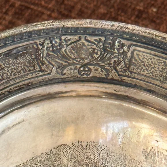 Sterling Silver Flower Arranger with Brass Screen - Picture 8 of 16